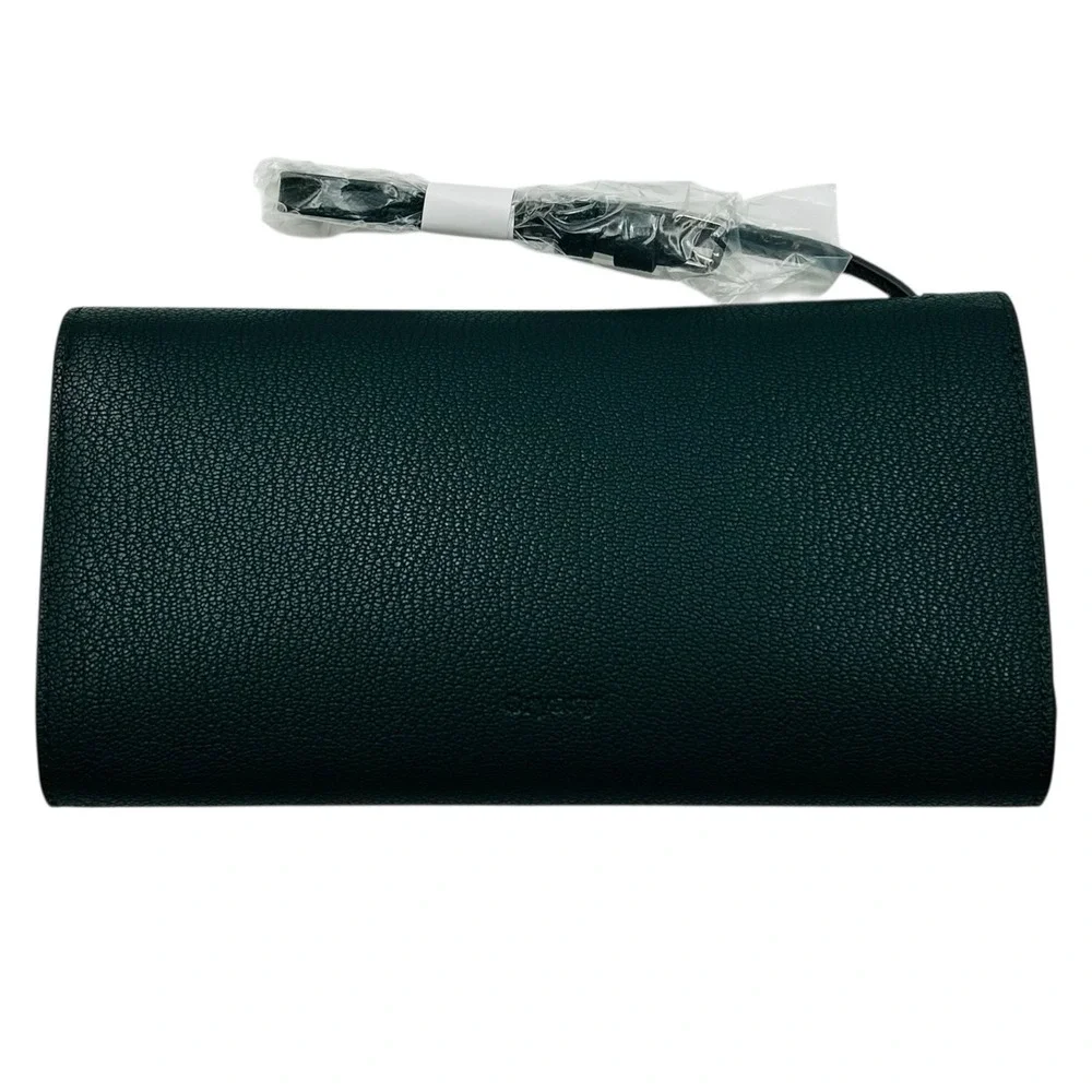 ORYANY Women's Leather Mandy Gift Set Crossbody & Removable Card Case Deep Green